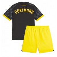 Dječji Nogometni Dres Borussia Dortmund Gostujuci 2023-24 Kratak Rukav (+ Kratke hlače)